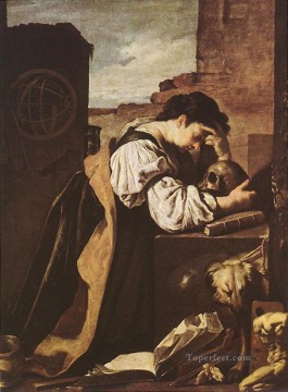  Barroca Lienzo - Melancolía 1620 figuras barrocas Domenico Fetti